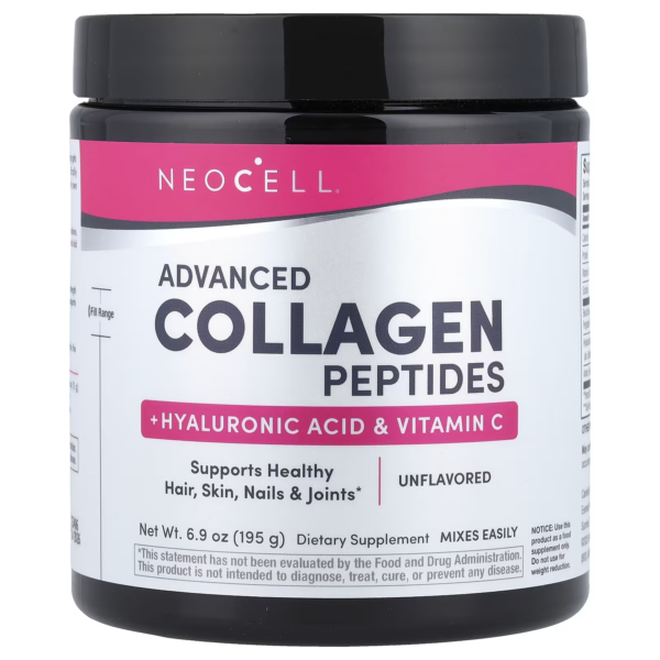 NeoCell, Super Collagen Plus with Vitamin C & Hyaluronic Acid, 6.9 oz (195 g)