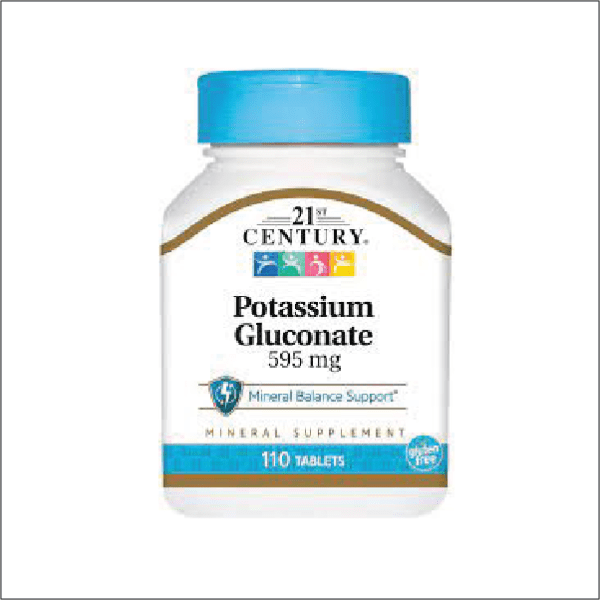 21st Century, Potassium Gluconate, 595 mg, 110 Tablets
