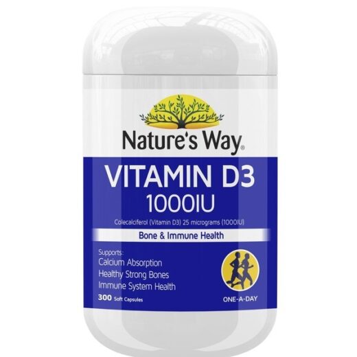 Nature's Way Vitamin D3 1000IU 300 Soft Capsules