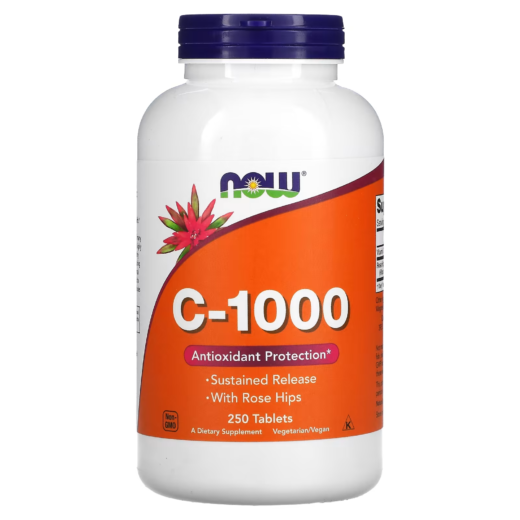 NOW Foods Vitamin C-1000, 250 Tablets