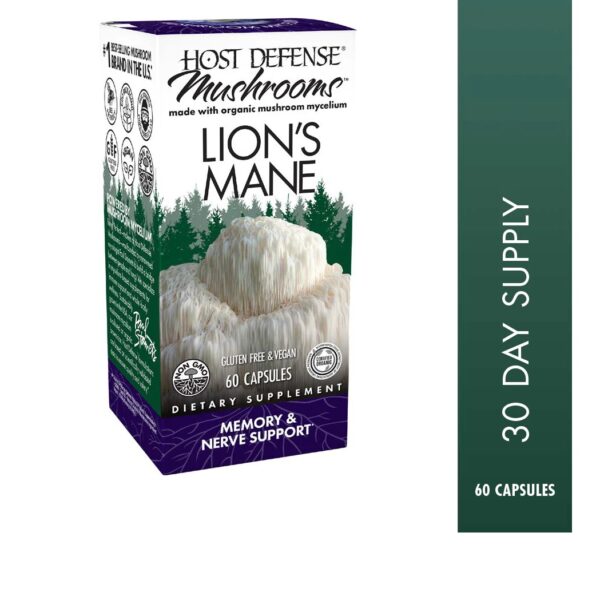 Host Defense Mushrooms Lion's Mane - 60 Capsules (30 Servings)*